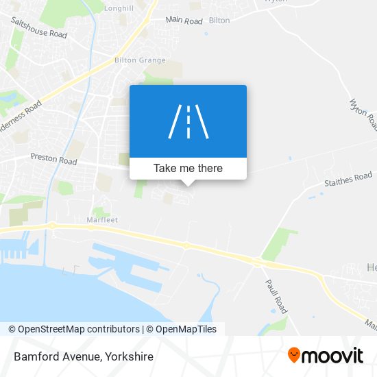 Bamford Avenue map