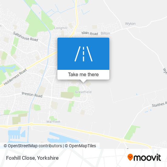 Foxhill Close map