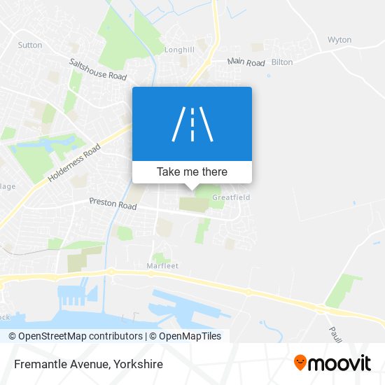 Fremantle Avenue map