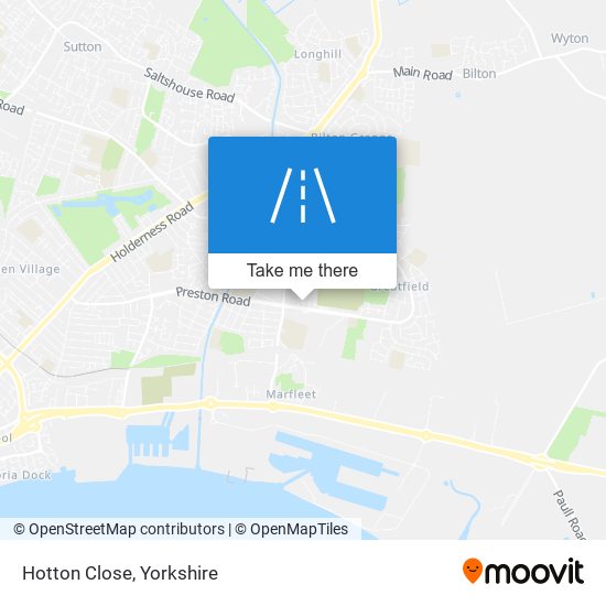 Hotton Close map