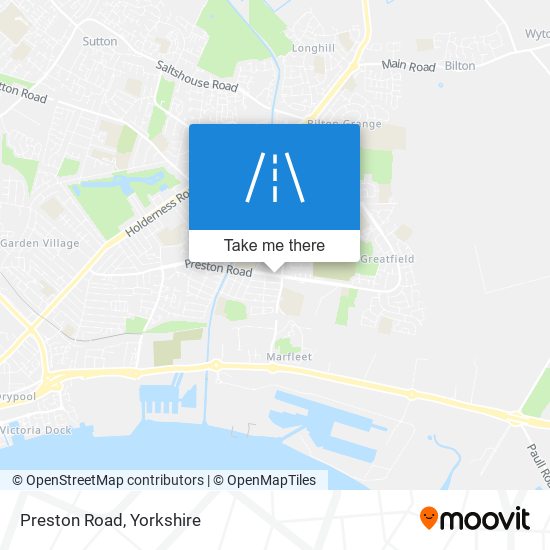 Preston Road map