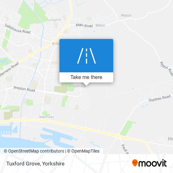 Tuxford Grove map