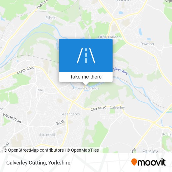 Calverley Cutting map