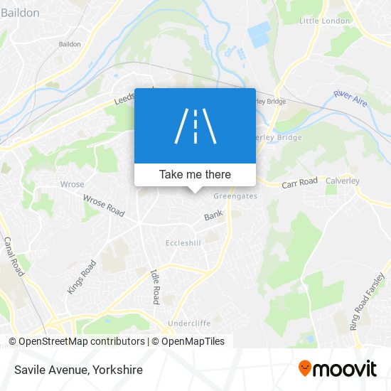Savile Avenue map