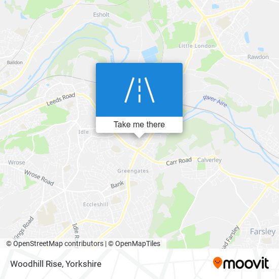 Woodhill Rise map