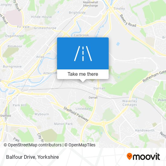 Balfour Drive map