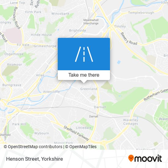 Henson Street map