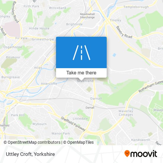 Uttley Croft map