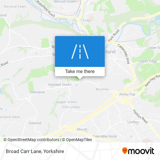 Broad Carr Lane map