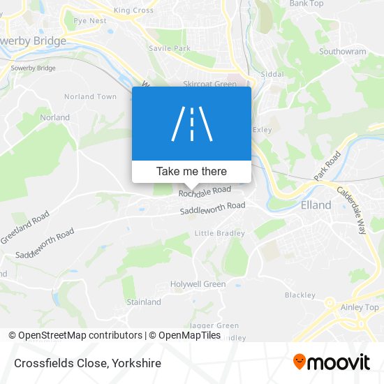 Crossfields Close map