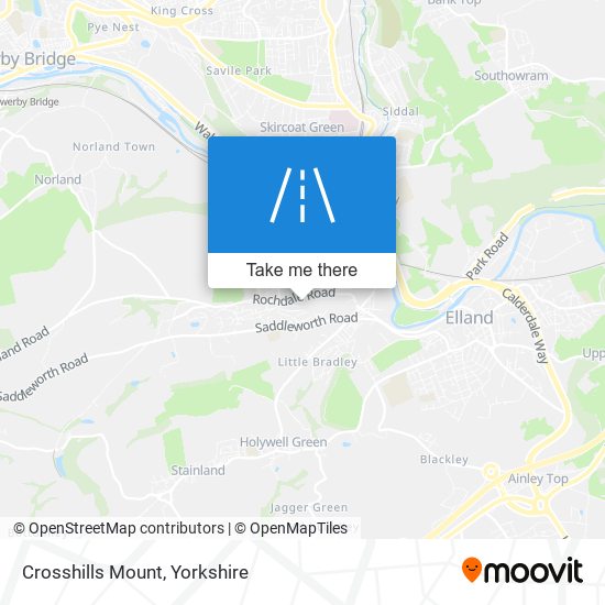 Crosshills Mount map