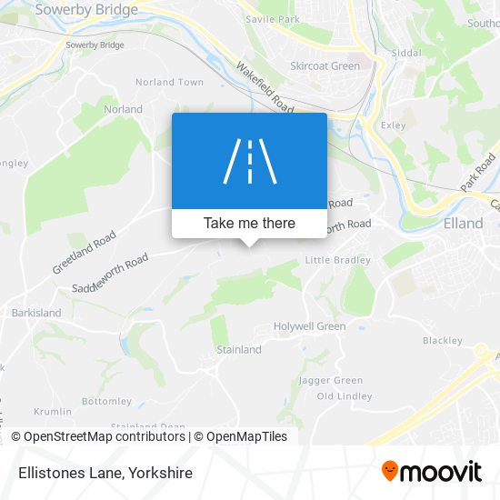 Ellistones Lane map