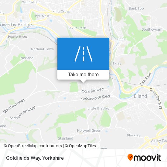 Goldfields Way map