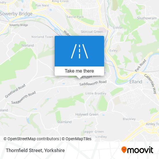 Thornfield Street map