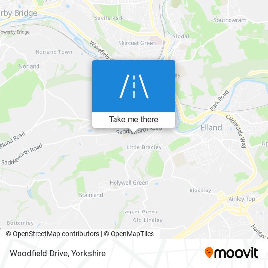 Woodfield Drive map