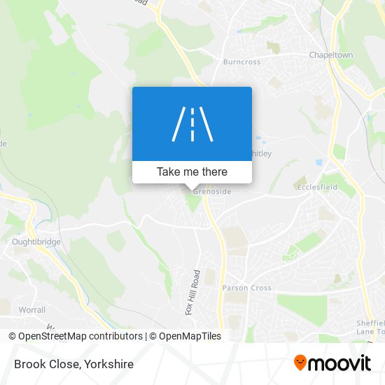 Brook Close map