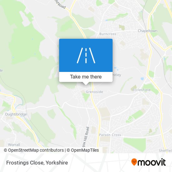 Frostings Close map
