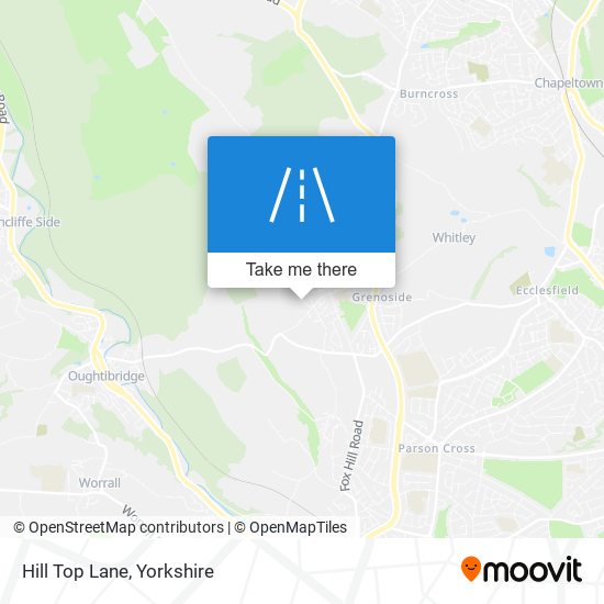 Hill Top Lane map