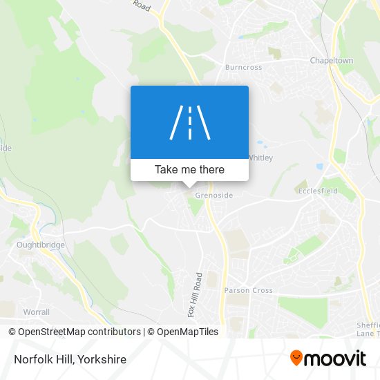 Norfolk Hill map