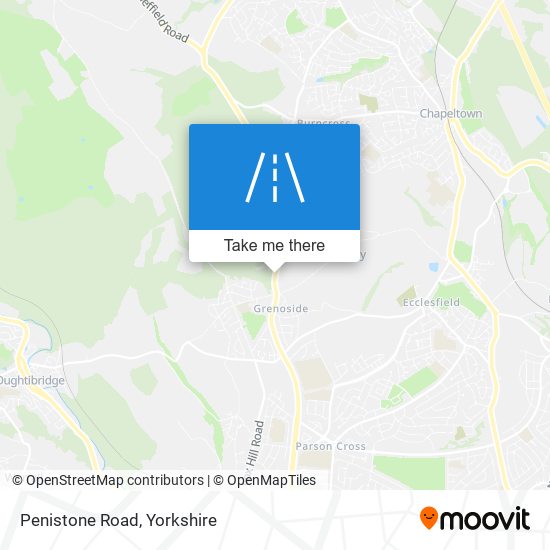 Penistone Road map