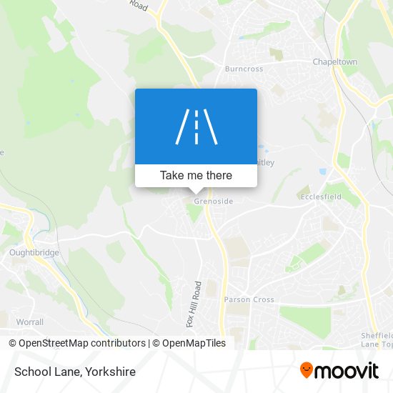School Lane map