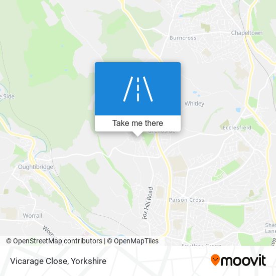 Vicarage Close map