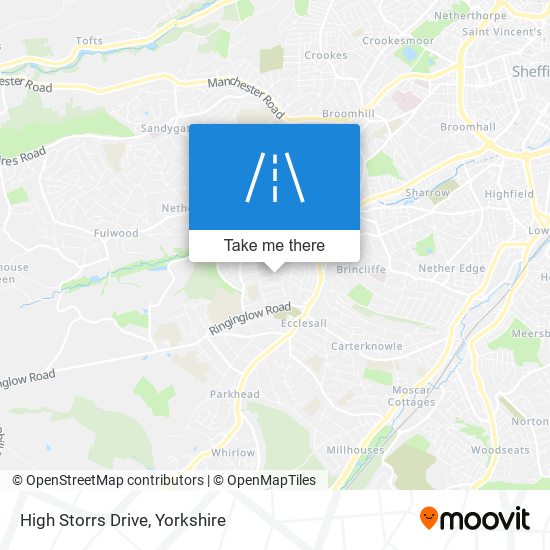 High Storrs Drive map