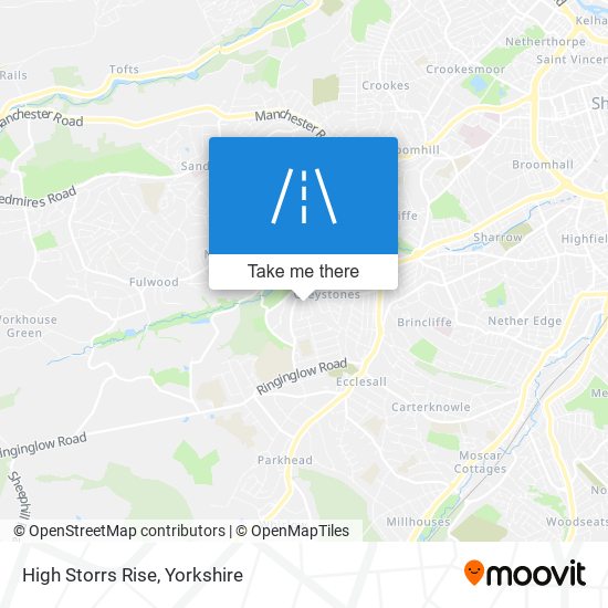 High Storrs Rise map