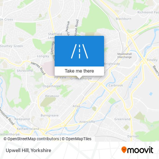 Upwell Hill map