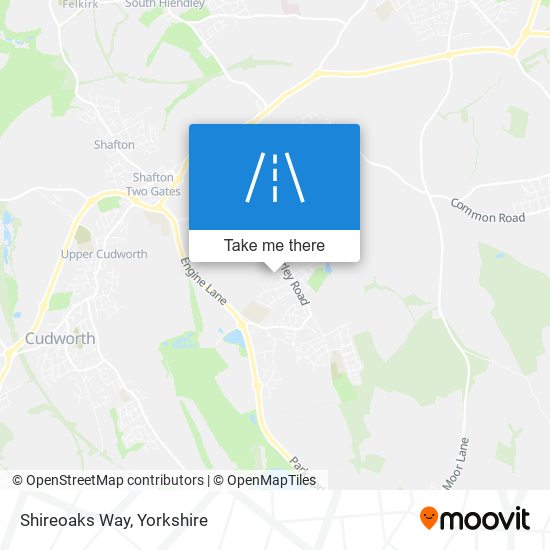 Shireoaks Way map