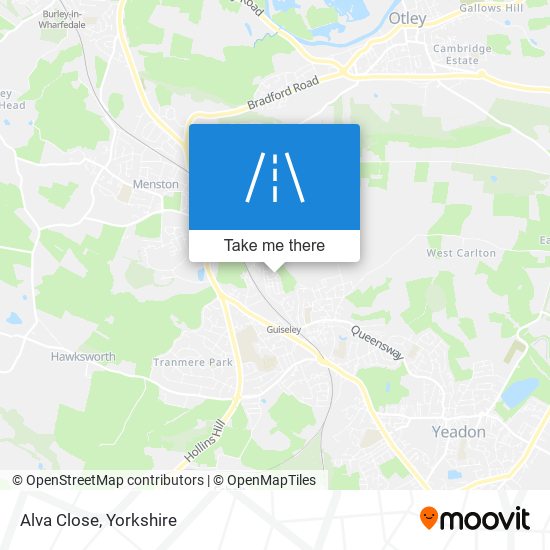 Alva Close map