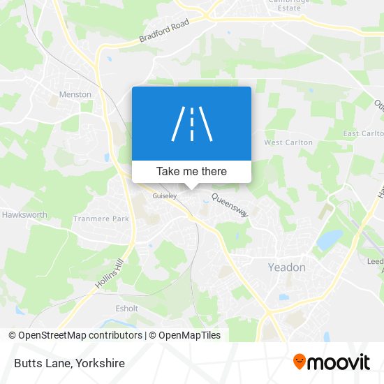 Butts Lane map