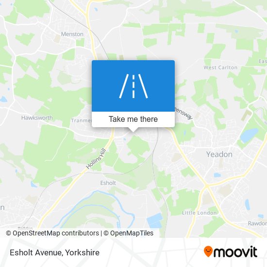 Esholt Avenue map
