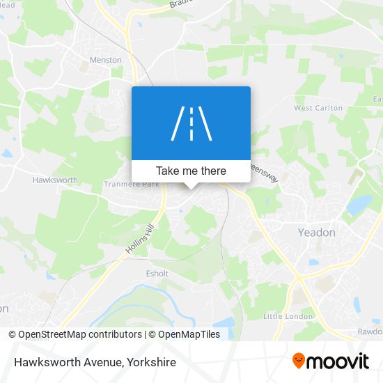 Hawksworth Avenue map