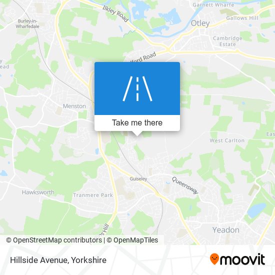 Hillside Avenue map