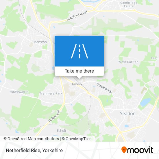 Netherfield Rise map