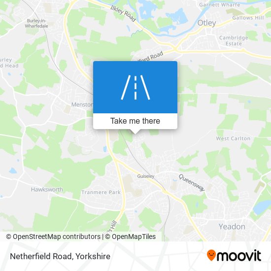 Netherfield Road map
