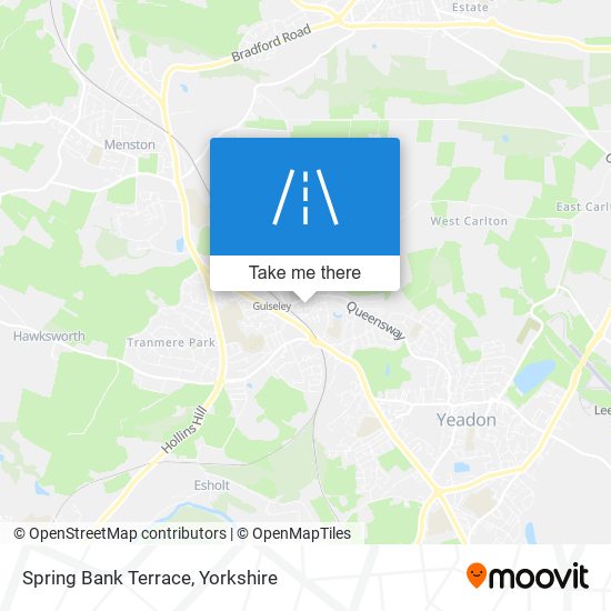 Spring Bank Terrace map