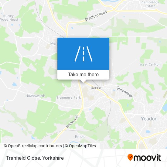Tranfield Close map