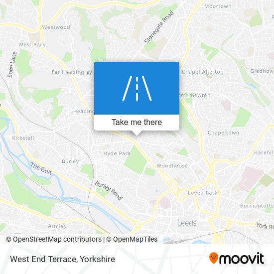 West End Terrace map