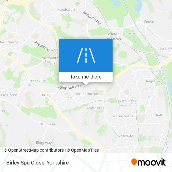 Birley Spa Close map