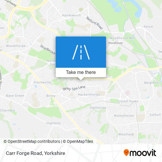 Carr Forge Road map