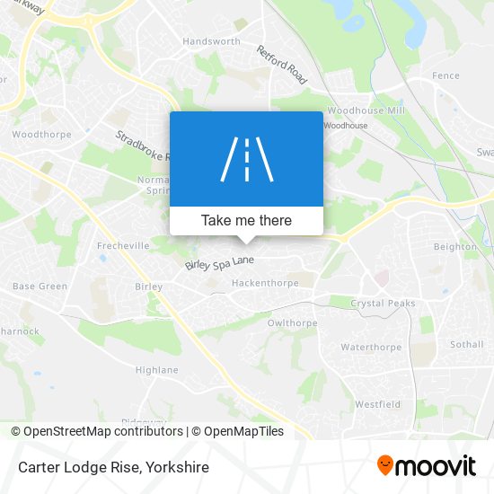 Carter Lodge Rise map