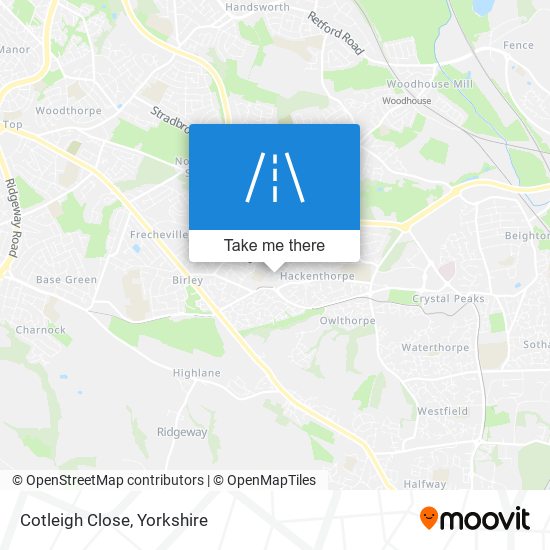 Cotleigh Close map
