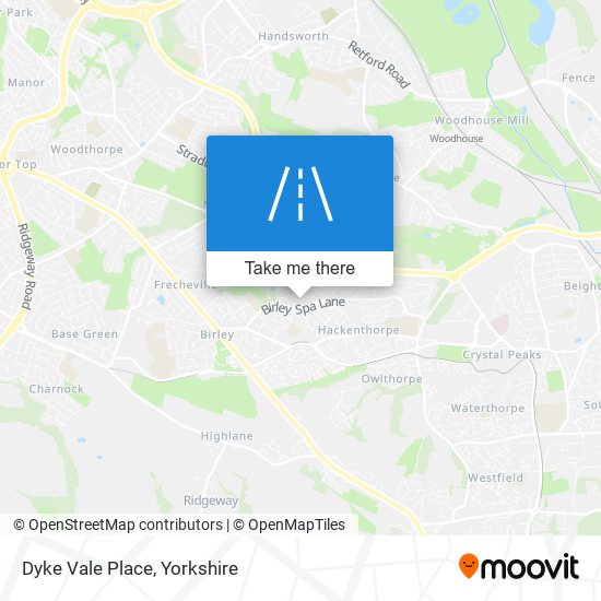 Dyke Vale Place map
