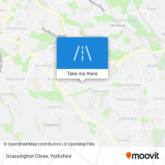 Grassington Close map
