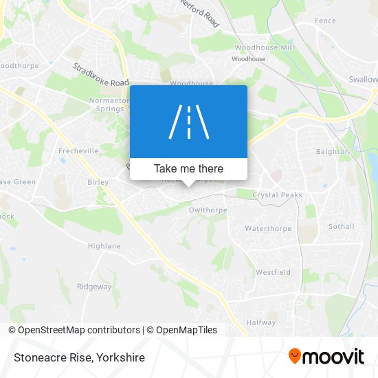 Stoneacre Rise map