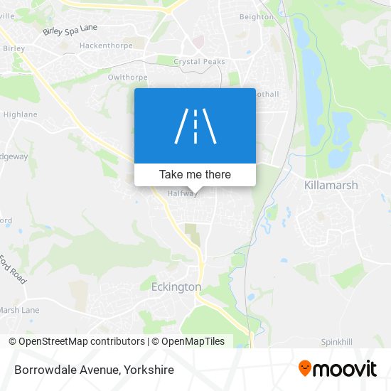 Borrowdale Avenue map
