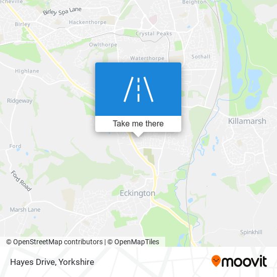 Hayes Drive map