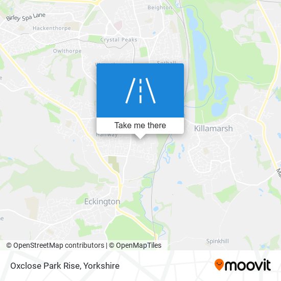 Oxclose Park Rise map